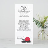 25 japanische Hochzeitsprogramme Programm (Stehend Vorderseite)