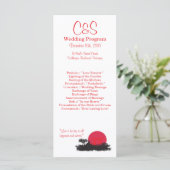 25 japanische Hochzeitsprogramme Programm (Stehend Vorderseite)