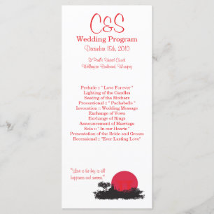 25 japanische Hochzeitsprogramme Programm