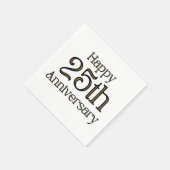25. Jubiläum 3 Ply Napkins Serviette (Ecke)
