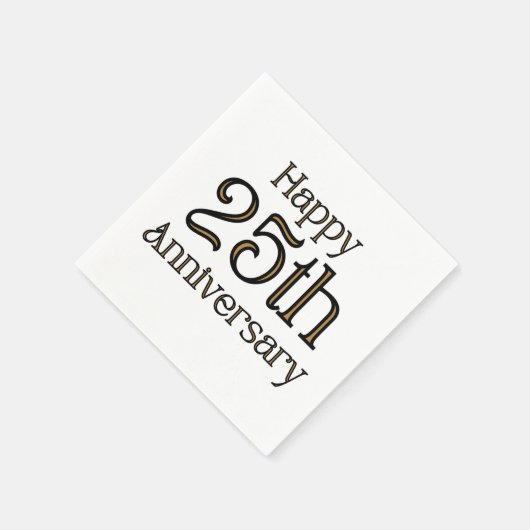 25. Jubiläum 3 Ply Napkins Serviette (Ecke)