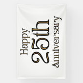 25. Jubiläum 4x6 Vinyl Banner (Vertikal)