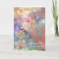25. Jubiläum Abstrakte Farbe und Blume