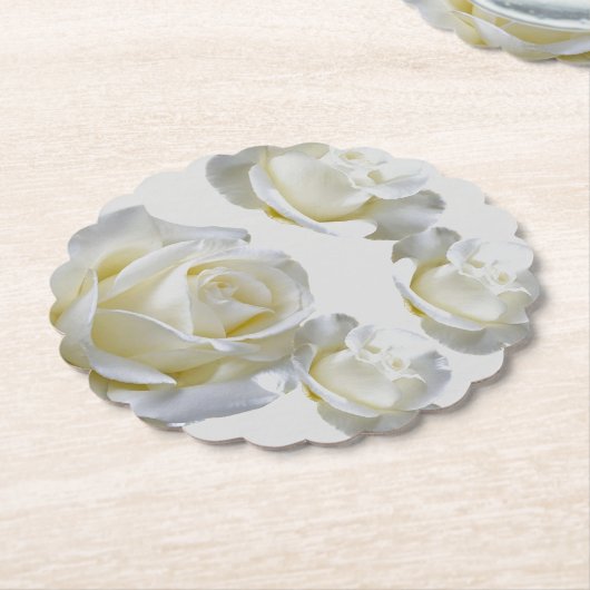 25. Jubiläum bearbeitbare Silver Rose Untersetzer (angewinkelt)