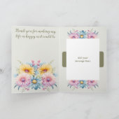 25. Jubiläum Ehefrau Gerbera Karte (Innenseite)