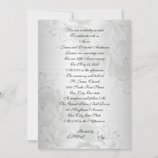 25. Jubiläum: Einladung (Rückseite)