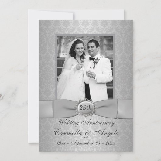 25. Jubiläum Einladung - NUTZEN SIE NICHT SILVER P (Vorderseite)