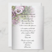 25. Jubiläum Einladung zu weichen Stiefmütterchen (Rückseite)