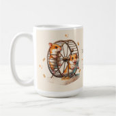 25. Jubiläum Hamster Driving einander Nüsse Kaffeetasse (Links)