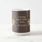 25. Jubiläum Hamster Driving einander Nüsse Kaffeetasse (Mittel)
