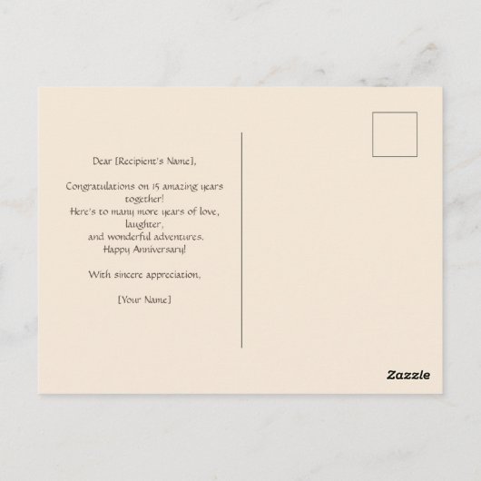 25. Jubiläum Hamster Driving einander Nüsse Postkarte (Rückseite)