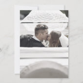 25. Jubiläum Hochzeit Foto Rose Garland Einladung (Rückseite)