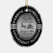 25. Jubiläum-Hochzeit Keramikornament (Rechts)