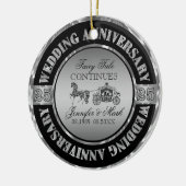 25. Jubiläum-Hochzeit Keramikornament (Links)