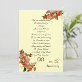 25. Jubiläum Hochzeit Neueröffnung Einladung (Stehend Vorderseite)