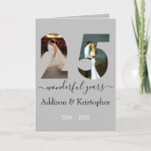 25. Jubiläum Liebe Forever Foto Template Karte (Vorderseite)