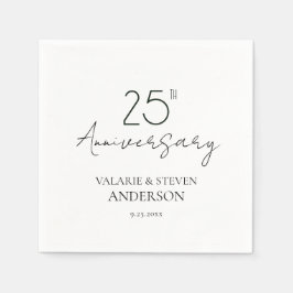 25. Jubiläum Minimal Napkins Serviette