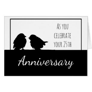 25. Jubiläum Romantische Niedliche Vogelkugel