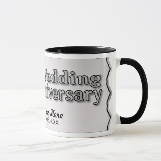 25. Jubiläum - Silber - Anpassen Tasse (Rechts)