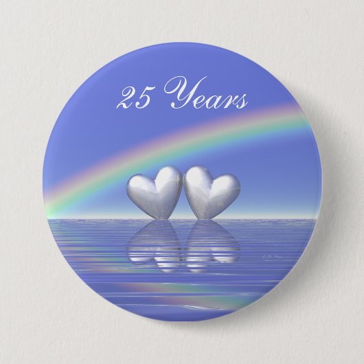 25. Jubiläum Silberherzen Button (Vorderseite)