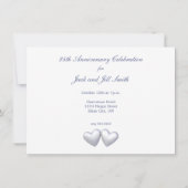 25. Jubiläum Silberherzen Einladung (Rückseite)