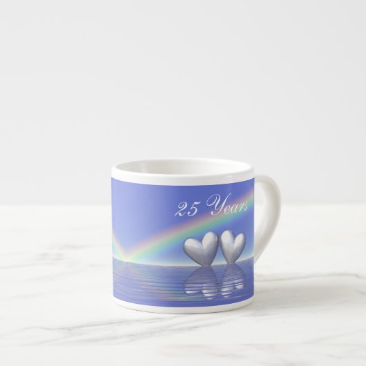25. Jubiläum Silberherzen Espressotasse (Vorderseite Rechts)
