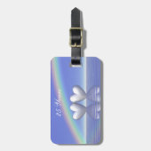 25. Jubiläum Silberherzen Gepäckanhänger (Vorderseite vertikal)