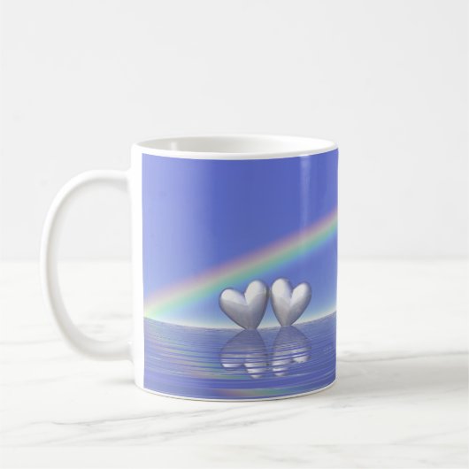 25. Jubiläum Silberherzen Kaffeetasse (Links)