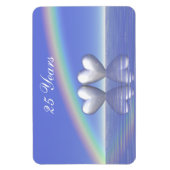 25. Jubiläum Silberherzen Magnet (Vertikal)