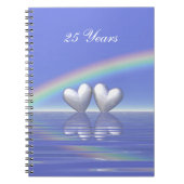 25. Jubiläum Silberherzen Notizblock (Vorderseite)