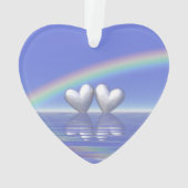 25. Jubiläum Silberherzen Ornament (Rückseite)