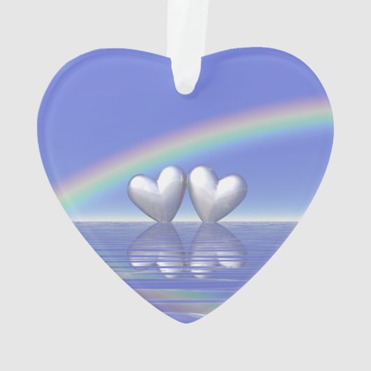 25. Jubiläum Silberherzen Ornament (Rückseite)