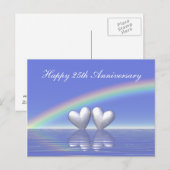 25. Jubiläum Silberherzen Postkarte (Vorne/Hinten)