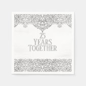 25. Jubiläum Silver Lace on White Serviette (Vorderseite)