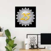 25. Jubiläum Silver Siegel Poster (Heimbüro)