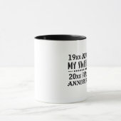 25. Jubiläum Tasse oder Cup mit Jahresdatum (Zentrum)