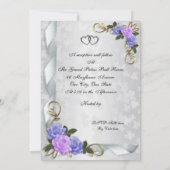 25. Jubiläum Verlängerung Lavender & Blue Rose Einladung (Rückseite)