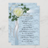 25. Jubiläum Versprechen Erneuerung Einladung Whit (Vorne/Hinten)