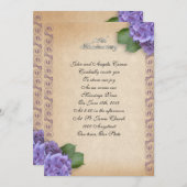 25. Jubiläum versprechen Erneuerung Hydrangea Blüt Einladung (Vorne/Hinten)