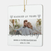 25. Jubiläum Weihnachten Foto Ornament Hochzeit (Links)