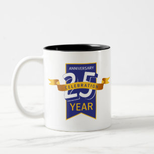 25. Jubiläum Zweifarbige Tasse