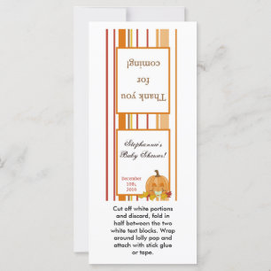 25 Lollipop Topper Herbst Pumpkin Baby