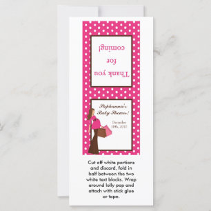 25 Lollipop Topper Pink Mod Mama Polka Dots