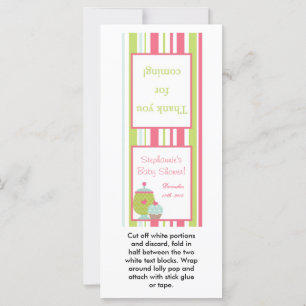 25 Lollipop Topper Tee Party Pink Pastel Blume