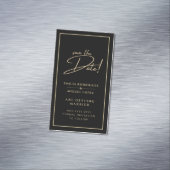 25 Magnetic black gold Rett Dates for Kühlschrank Magnetische Visitenkarte (Beispiel)