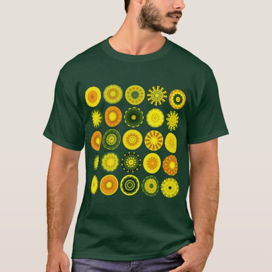 25 Mandalas I - Maßgeschneidert T-Shirt (Vorderseite)