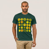 25 Mandalas I - Maßgeschneidert T-Shirt (Vorne ganz)