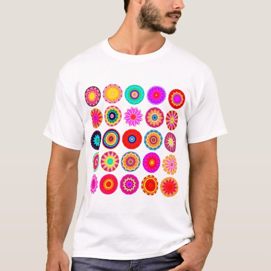 25 Mandalas II - Maßgeschneidert T-Shirt (Vorderseite)