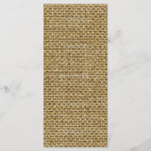 25 Menu Cards Burlap Lace Pink Daisy Blume Menükarte (Rückseite)