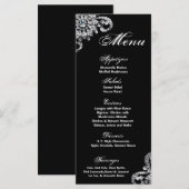 25 Menu Cards Diamond Necklace Jewlery Bling Menükarte (Vorne/Hinten)